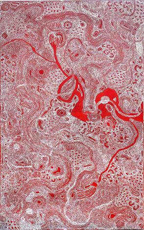 Tjala Arts, Janie Kulyuru Lewis - Ngayuku ngura - My Country #162-22