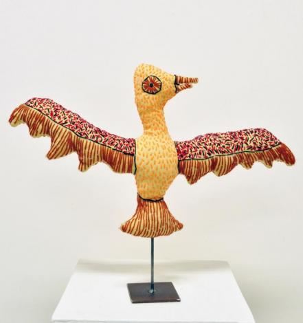 Yarrenyty Arltere Artists, Rhonda Sharpe - 'Tjulpu' - #43-25 - Soft sculpture - 62 x 37 x 8 cm