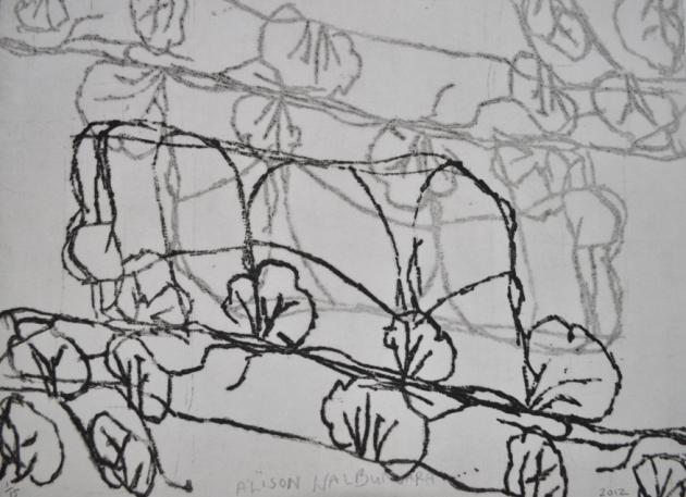 Yarrenyty Arltere Artists, Alison Walbungara, These Hills at Larapinta, #81-12, 2012