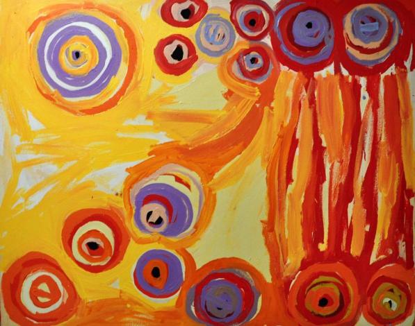 Tjala Arts, Barbara Mbitjana Moore, Ngayuku ngura - My Country, #131-15