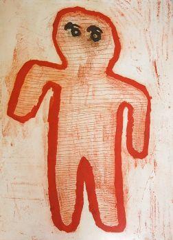 Yarrenyty Arltere Artists, Constance Robinja, Little Red Man, 2010