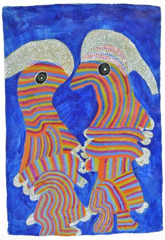 Yarrenyty Arltere Artists, Dulcie Sharpe - Tjulpu Tjuta #174-24