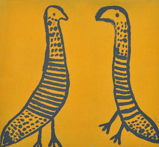 Yarrenyty Arltere Artists, Dulcie Sharpe, Two Birds #129-16