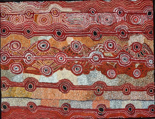 Tjala Arts, Hector Burton, Anumara tjukurpa Manta - Earth #213-13