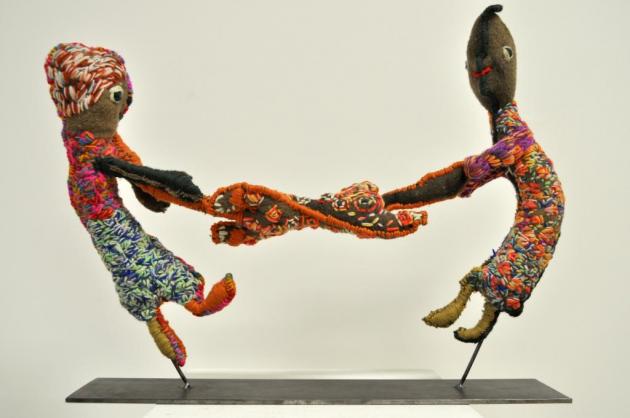 Yarrenyty Arltere Artists, Marlene Rubuntja, Two Women Hungry For Goanna #15-18