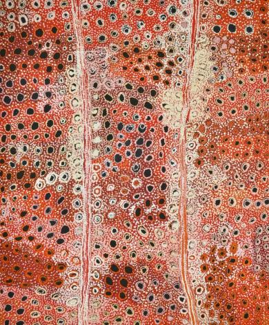 Tjala Arts, Mona Mitakiki 'Shepherd Seven Sisters' 486-17