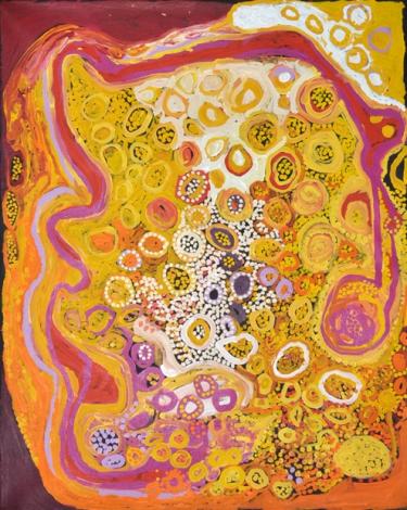 Tjala Arts, Tiger Palpatja, Wanampi Tjukurpa