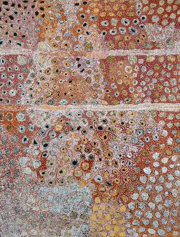 Tjala Arts, Tjampawa Katie Kawiny, Kaliny-kalinypa - Desert Grevillea, 2012