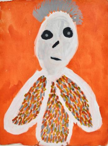 Yarrenyty Arltere Artists, Trudy Inkamala, Ghost Owl, #178-20