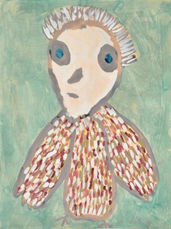 Yarrenyty Arltere Artists, Trudy Inkamala, Old Grey Hair Woman Owl, #181-20