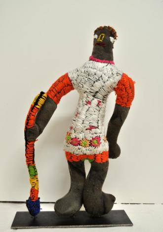 Yarrenyty Arltere Artists, Trudy Inkamala, Man with Spear #28-18