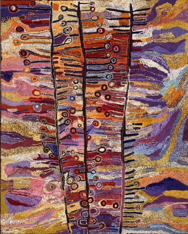 Tjala Arts, Wawiriya Burton, Ngayuku Mamaku Ngura (My Father's Country) #986-16